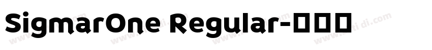 SigmarOne Regular字体转换
